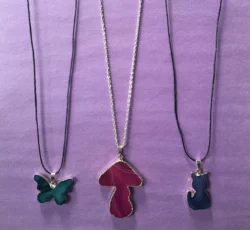 Agate Butterfly Mushroom Cat