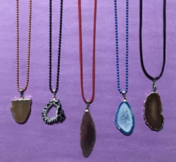 Agate Pendants Optional Chains