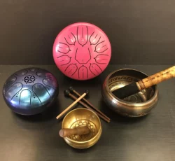 Tongue Drums And Brass Bowls